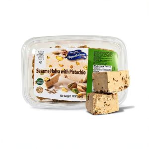Oppenheimer Sesame Halva Pistachio Vegan Kosher Snack-0