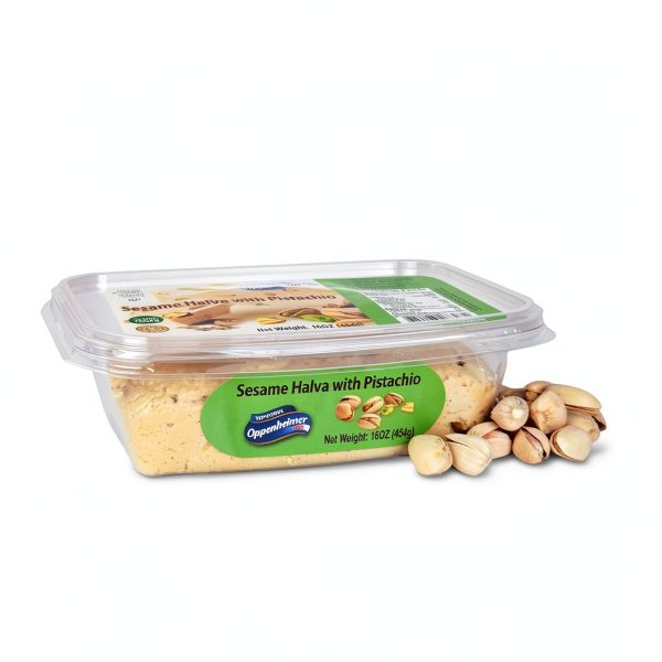 Oppenheimer Sesame Halva Pistachio Vegan Kosher Snack-3