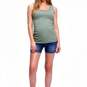Gap Maternity Denim Shorts Stretch Waistband-0