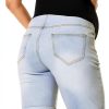 Maternity Denim Shorts MamaFit Stretch Dark Blue Sizes-2