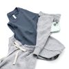Maternity Sweater Shorts ComfortFit Blue Medium Stretch Waistband-4