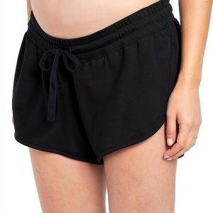 Motherhood Maternity French Terry Maternity Shorts Large Heather Grey-0
