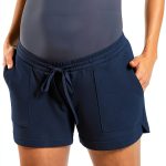 Maternity Sweater Shorts ComfortFit High Rise Waistband Cotton Blend-0