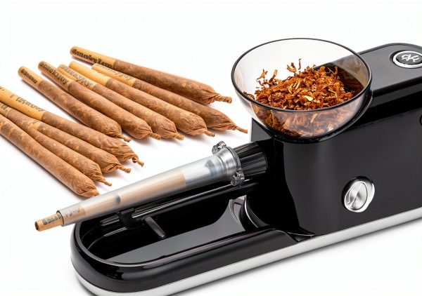 Electric Cigarette Rolling Machine by SmokyJoy with 3-in-1 Cone Loader-2