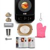 KBS 3LB Programmable Bread Maker,20-in-1 Automatic Bread Machine with Ceramic Pan & Fruit Dispenser, 850W Dual Heaters Bread Maker Machine with Quiet Brushless Motor,Stainless Steel,15H Timer,3 Colors-8