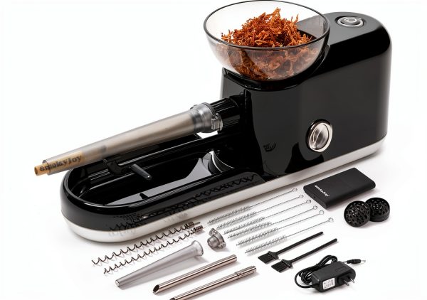 Electric Cigarette Rolling Machine by SmokyJoy with 3-in-1 Cone Loader-0