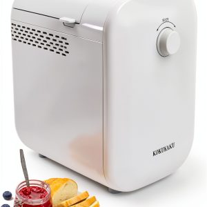 Bread Maker 22-In-1 Compact Automatic KOKUKAKU DK-BM01 White 1LB/1.5LB-0