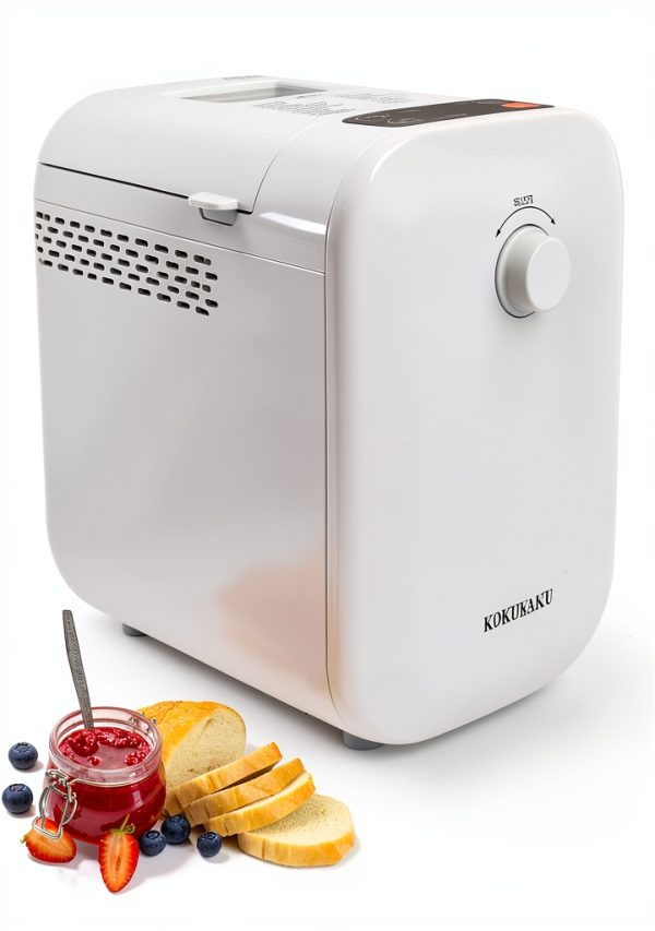 Bread Maker 22-In-1 Compact Automatic KOKUKAKU DK-BM01 White 1LB/1.5LB-0