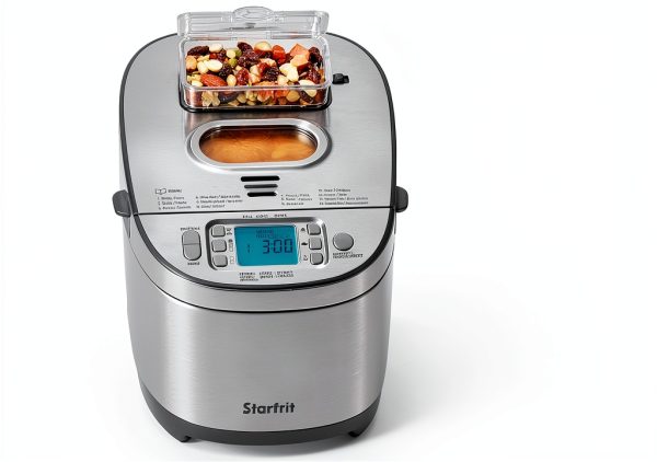 Starfrit Electric Bread Maker 2lb Loaf Non-Stick Pan & Nut Dispenser-1