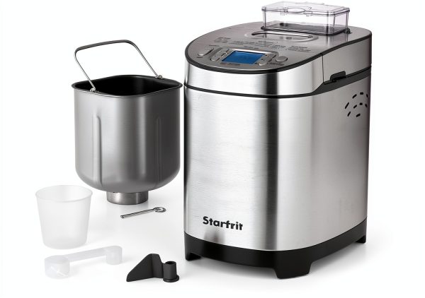 Starfrit Electric Bread Maker 2lb Loaf Non-Stick Pan & Nut Dispenser-2