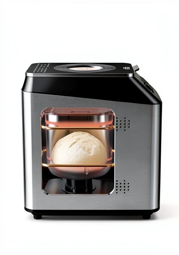 KBS 3LB Programmable Bread Maker,20-in-1 Automatic Bread Machine with Ceramic Pan & Fruit Dispenser, 850W Dual Heaters Bread Maker Machine with Quiet Brushless Motor,Stainless Steel,15H Timer,3 Colors-5