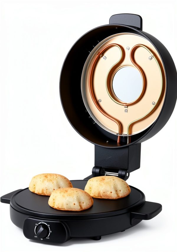 Arabic Bread Maker blessny 12 Inch Electric Pita Oven Black 1800W-1