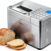 CUCKOO Bread Maker Machine with 15 Menu Options + 3 Crust Colors, 2 lbs Bread Machine with Automatic Fruit & Nut Dispenser, Includes 6 Accessories, Ideal Breadmaker for Sourdough (CBM-AAB101S)-0