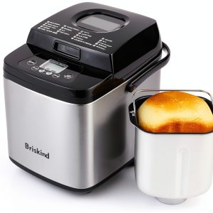 19-in-1 Compact Bread Maker Machine, 1.5 lb / 1 lb Loaf Small Breadmaker with Carrying Handle, Including Gluten Free, Dough, Jam, Yogurt Menus, Bake Evenly, Automatic Keep Warm, 3 Crust Color-0