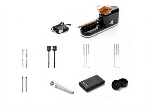 Electric Cigarette Rolling Machine by SmokyJoy with 3-in-1 Cone Loader-6