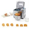 CUCKOO Bread Maker Machine with 15 Menu Options + 3 Crust Colors, 2 lbs Bread Machine with Automatic Fruit & Nut Dispenser, Includes 6 Accessories, Ideal Breadmaker for Sourdough (CBM-AAB101S)-1