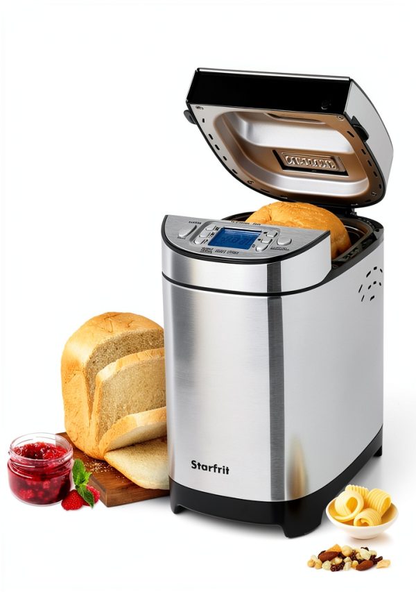 Starfrit Electric Bread Maker 2lb Loaf Non-Stick Pan & Nut Dispenser-4