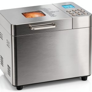 2LB Bread Maker Machine, OSIPOTO 17 in 1 Automatic Stainless Steel Bread Machine, Non-stick, Beginner-Friendly Controls, 15 Hour Timer, Easy to Clean Low Noise, High Success Rate for Homemade Bread-0