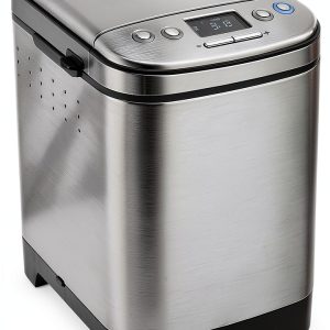 Cuisinart Bread Maker Machine, Stainless Steel Automatic Bread Machine with 12 Menu Options, 3 Loaf Sizes up to 2 Lb., 3 Crust Colors, Removable Nonstick Baking Pan & Kneading Paddle, CBK-110NAS-0